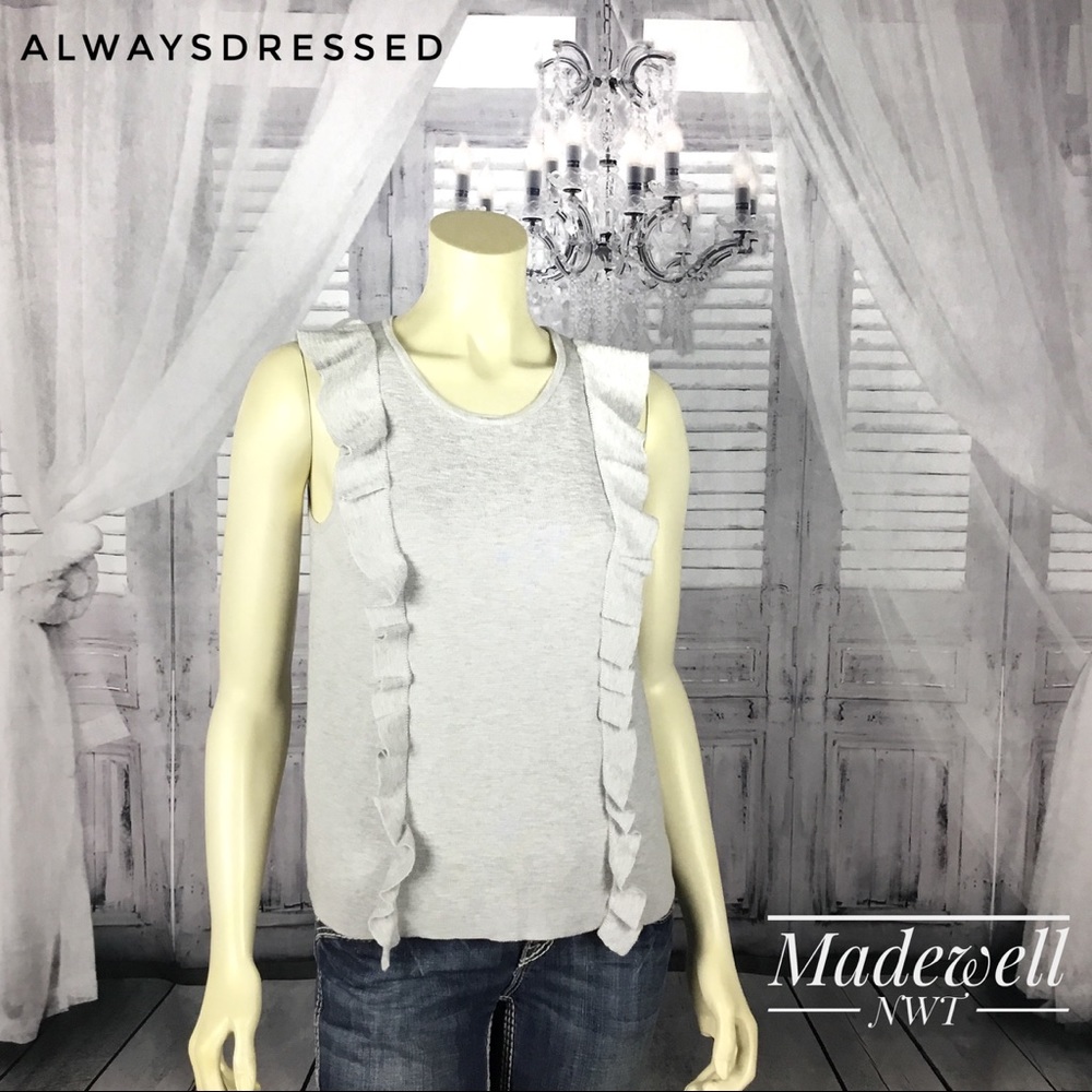 MADEWELL Heather Gray Top NWT
